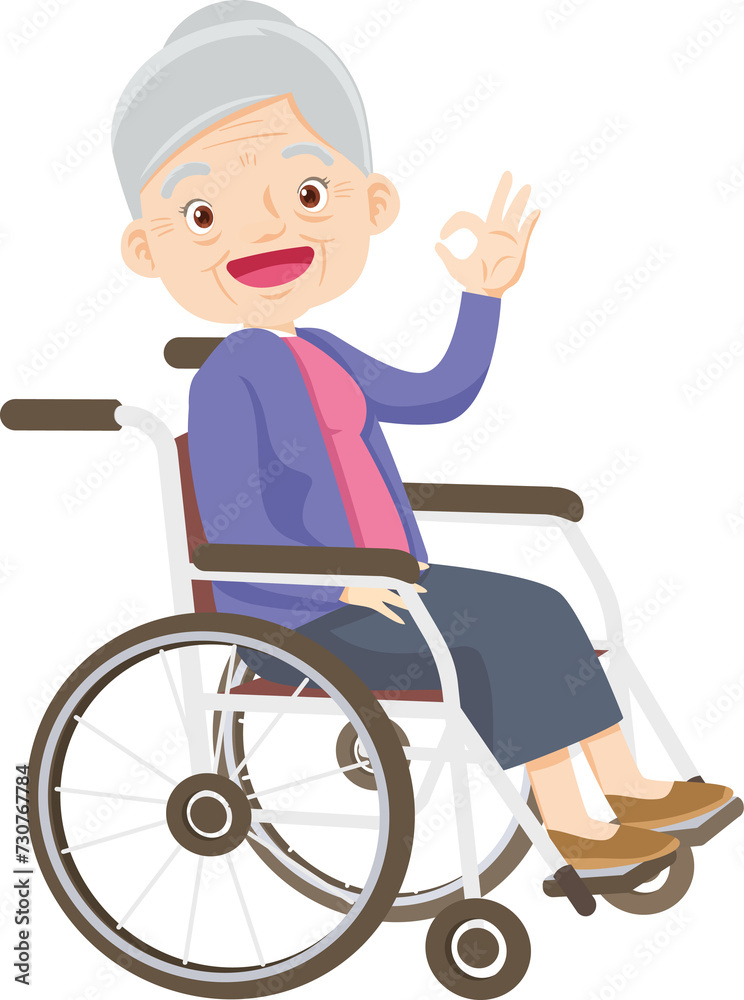 elderly woman on wheelchair elderly woman on wheelchair