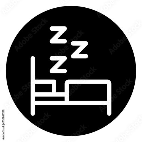 sleep glyph icon