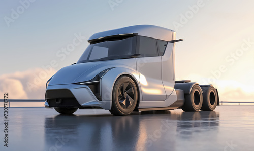 camion   lectrique avec un design futuriste