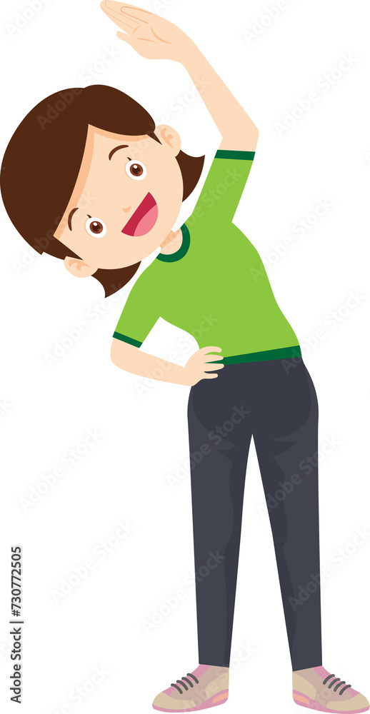 young woman exercise actions body healthy young woman exercise actions body healthy