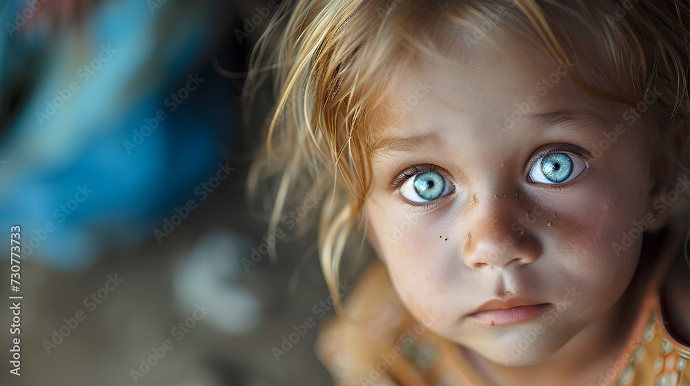 Close-up portrait hungry, starving, poor little child Close-up portrait hungry, starving, poor little child