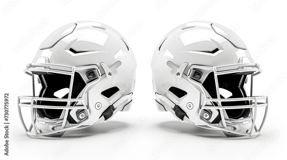 Fototapeta premium hockey helmet isolated on a white background