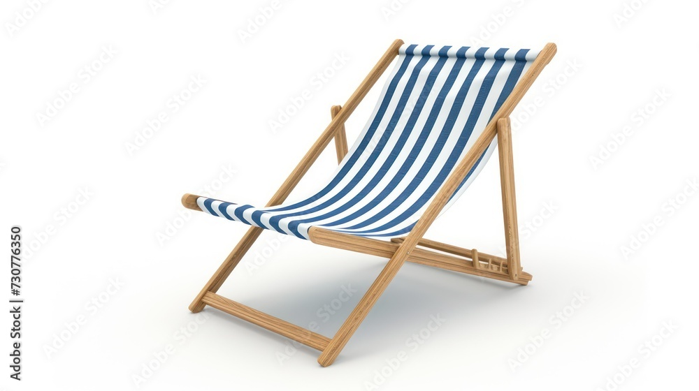 beach chair isolated on a white background