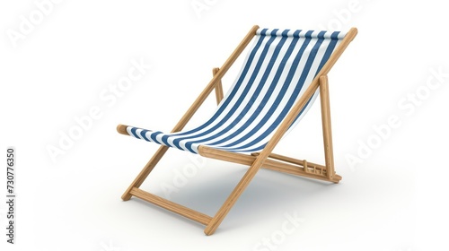 beach chair isolated on a white background