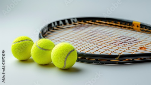 tennis racket and balls © Zain Graphics