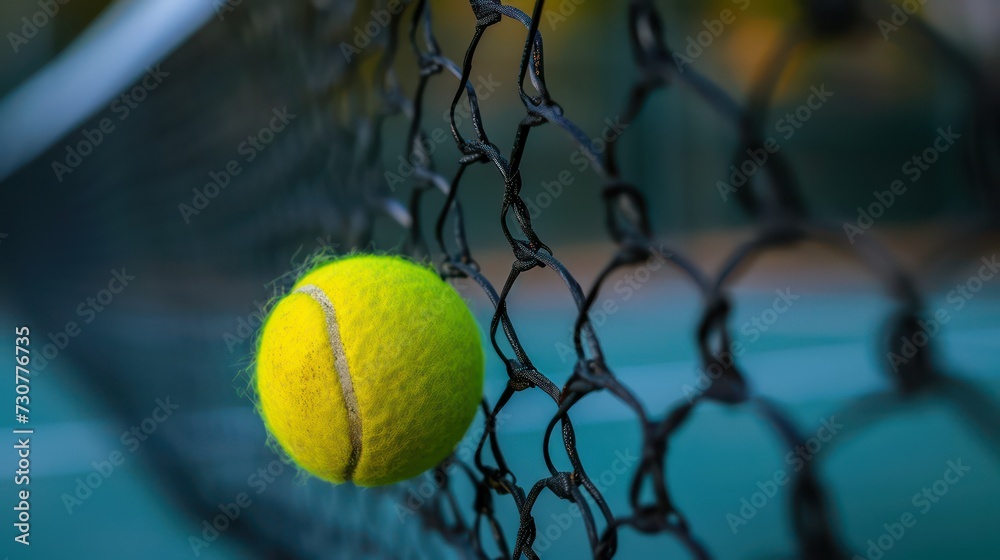 tennis ball and net