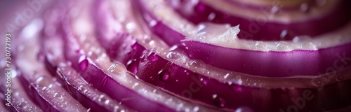 close up of sliced onion 