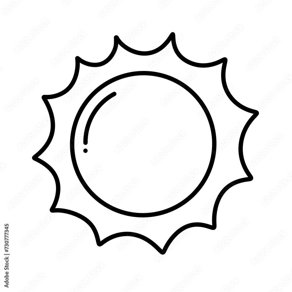 Sun line icon. Sun line icon.
