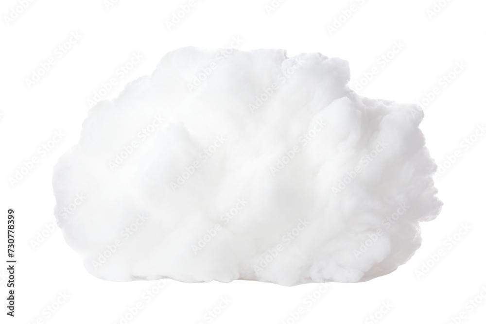 Puffy cloud isolated on transparent background Generative Ai Puffy cloud isolated on transparent background Generative Ai