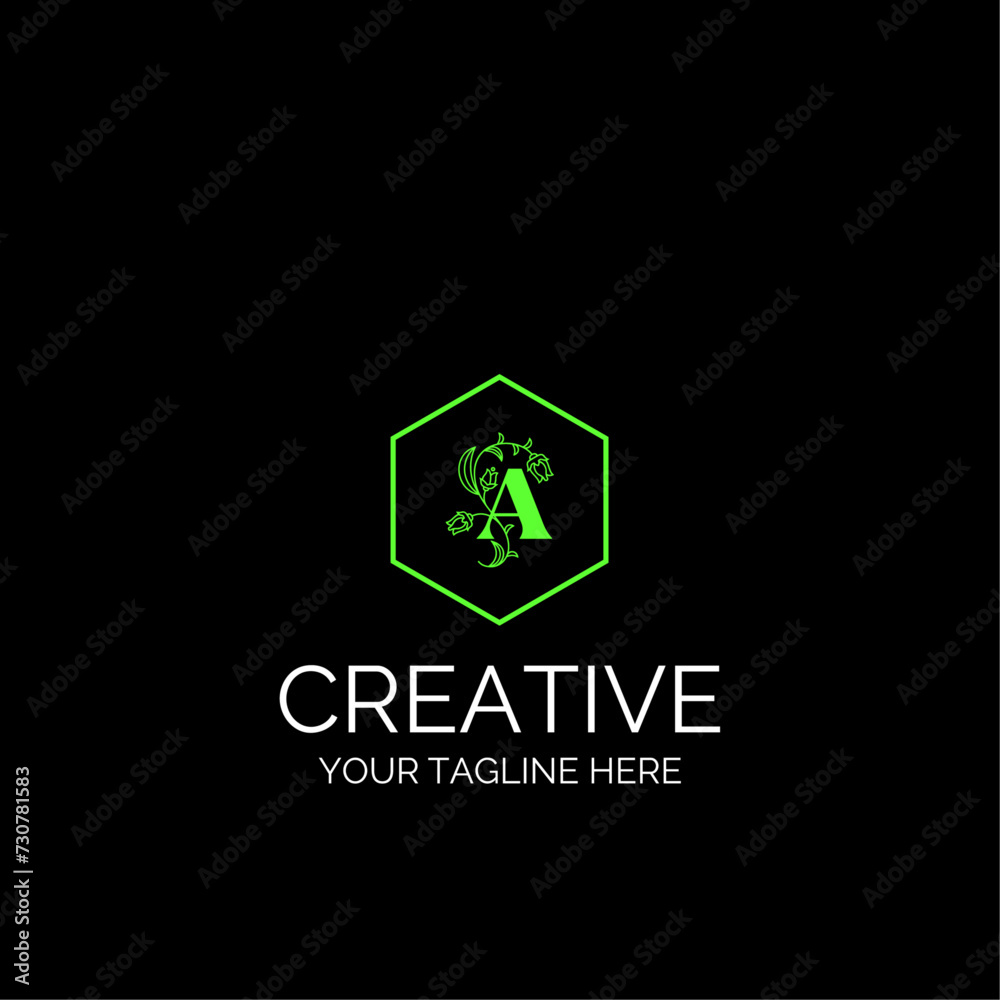 Initial letter A logo vector design. A letter logo creative design. Initial letter A logo vector design. A letter logo creative design.