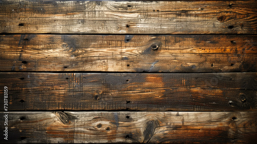Rustic Dark Stained Wooden Planks Texture