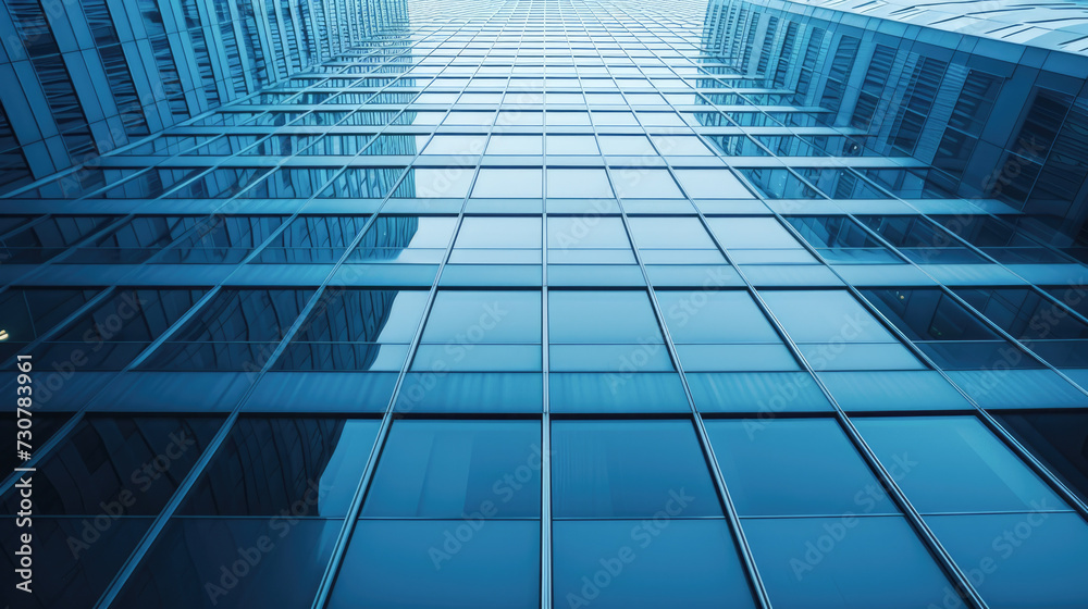 Abstract Texture of Blue Glass High-rise Corporate Building Facade Abstract Texture of Blue Glass High-rise Corporate Building Facade