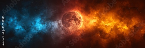 Solar Eclipse Clouds Silhouette Foreground, Background Banner HD