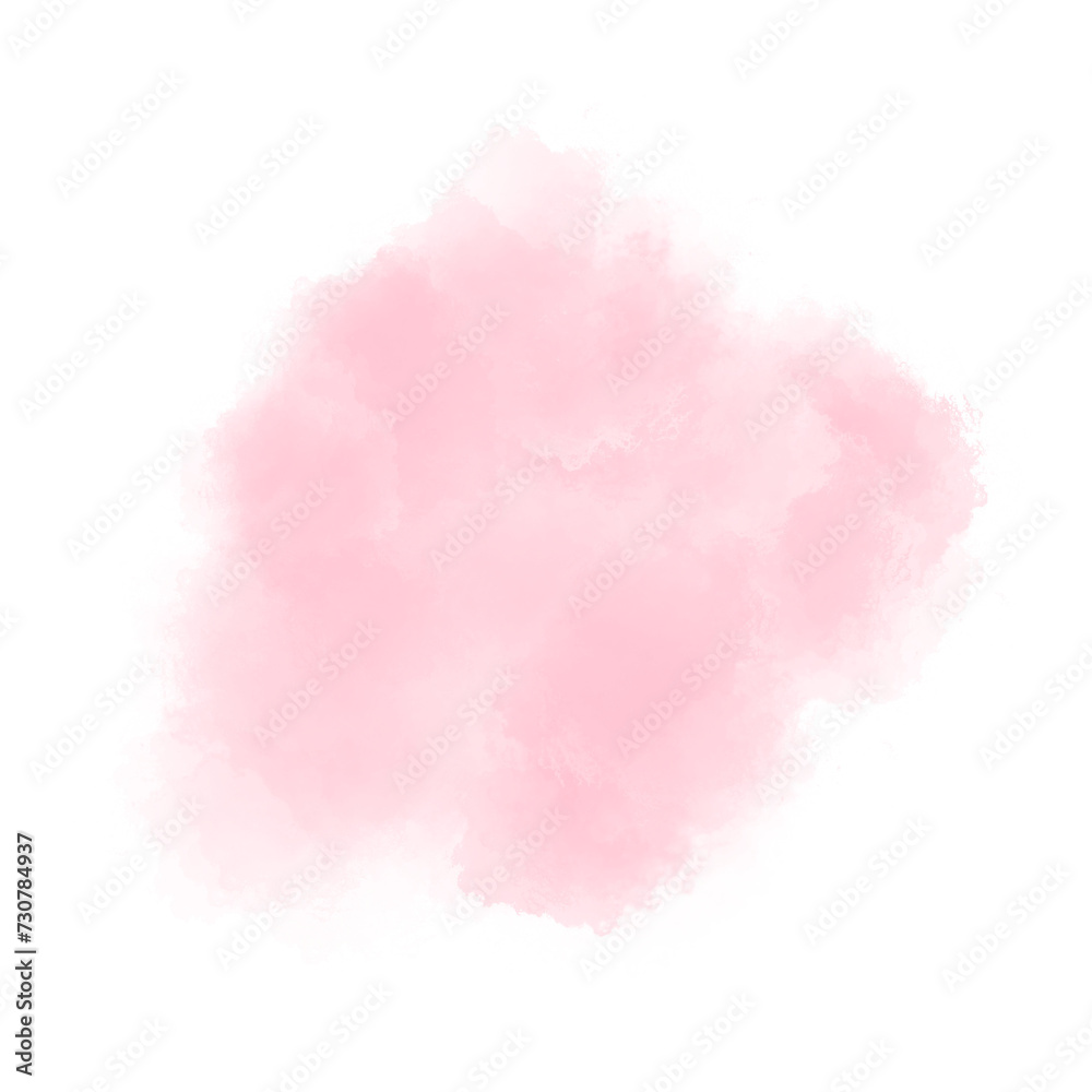 Pink watercolor brush.