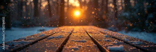 Table Snow Winter Sky Sun Time, Background Banner HD