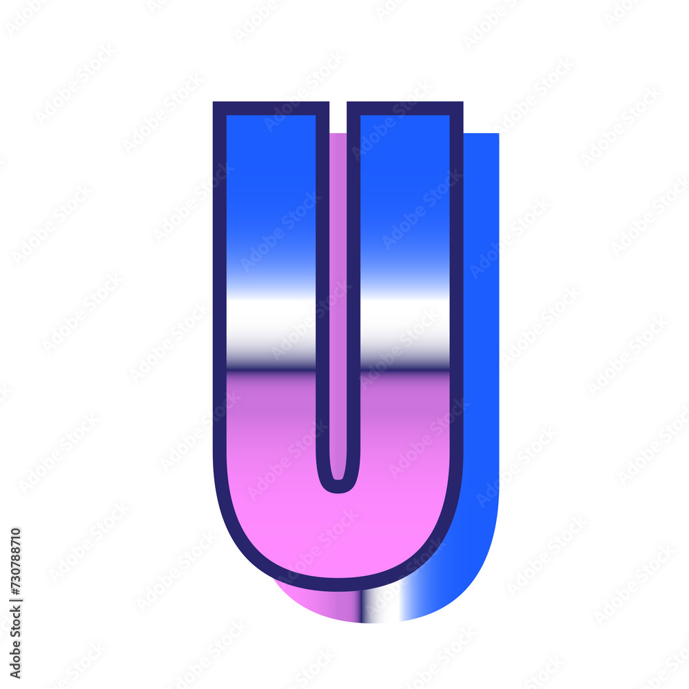 Retro Letter U