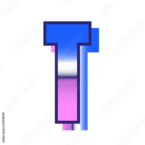Retro Letter T