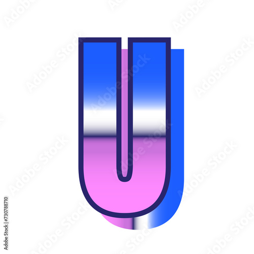 Retro Letter U