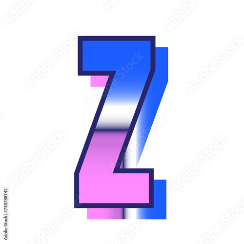 Retro Letter Z