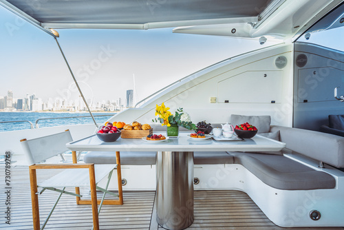 Luxury living onboard a motor yacht © Raja