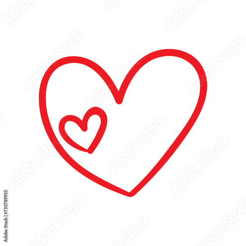 Heart icon vector. love illustration sign. romance symbol.