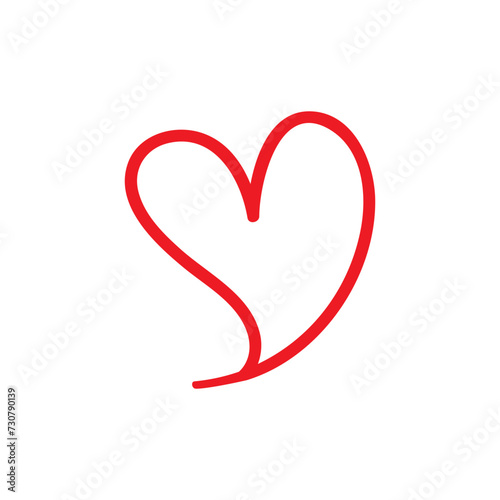 Heart icon vector. love illustration sign. romance symbol.