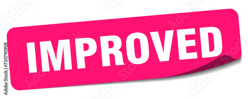 improved sticker. improved label