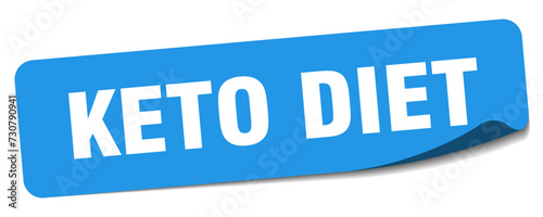 keto diet sticker. keto diet label