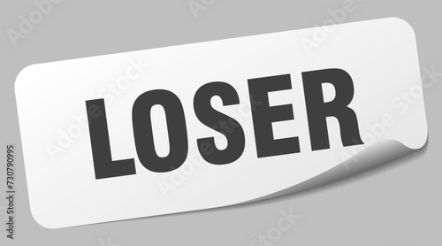 loser sticker. loser label