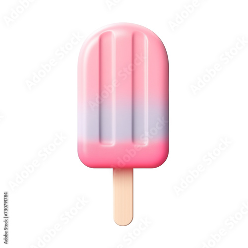3d popsicle isolated on transparent background, png