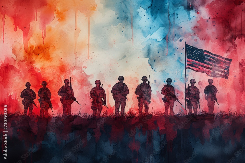 Red, White, and Blue: A Colorful Celebration of Independence Generative AI