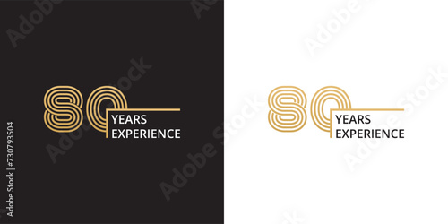 80 years experience banner