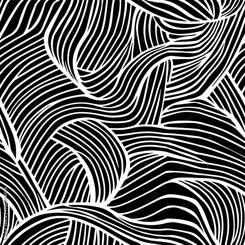 black and white seamless pattern