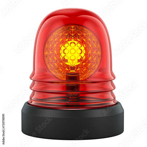 Schilderij op canvas Rotating Red Flashing Beacon