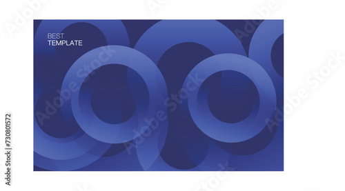 Abstract gradient dark blue technological sense vector background
