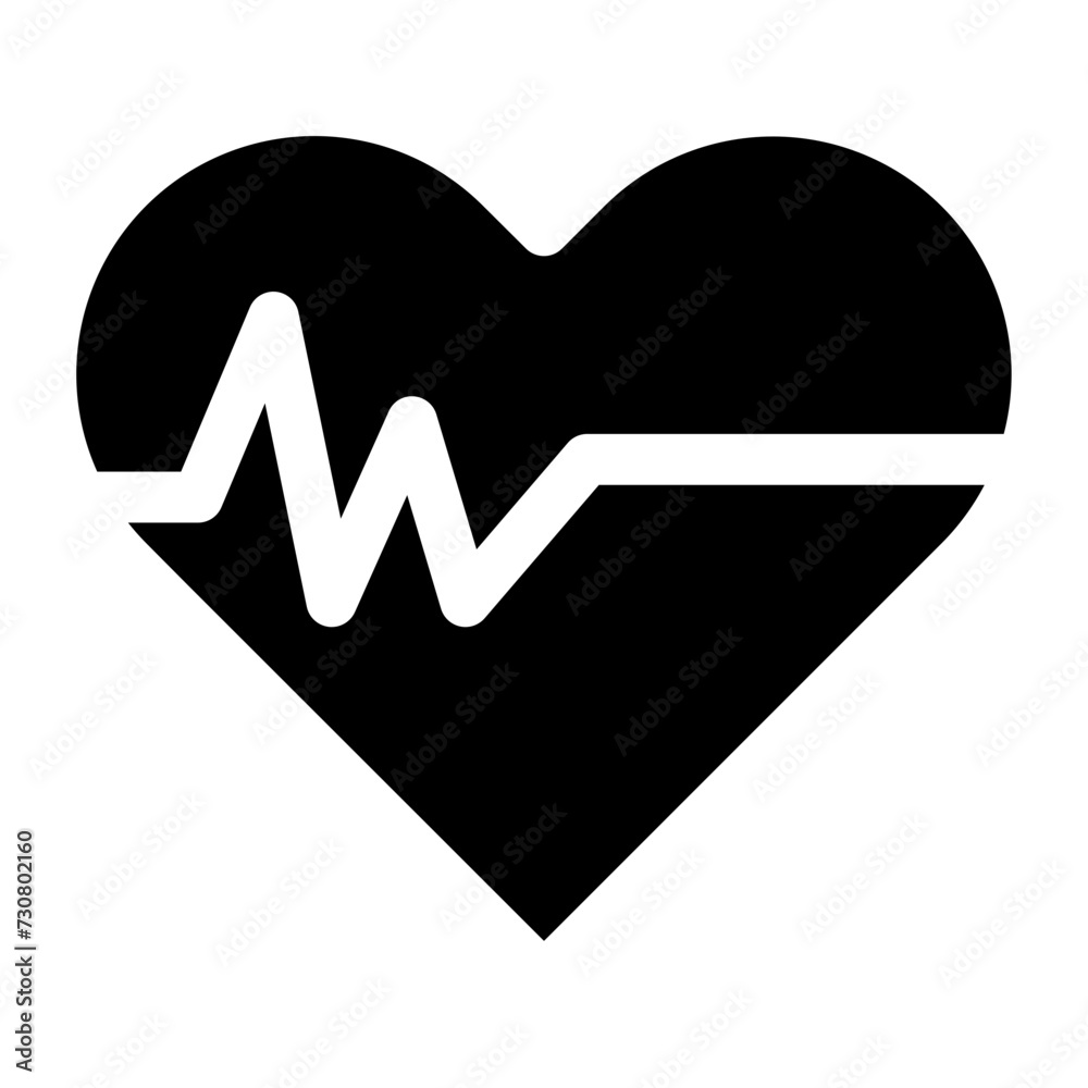 heartbeat Icon Vector Illustration Logo Template heartbeat Icon Vector Illustration Logo Template