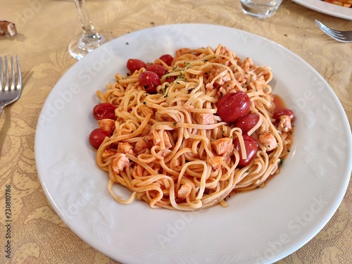 Obraz na płótnie Vinchiaturo - Chitarrine al Baccala al Ristorante Il Risveglio dei Sapori w salonie