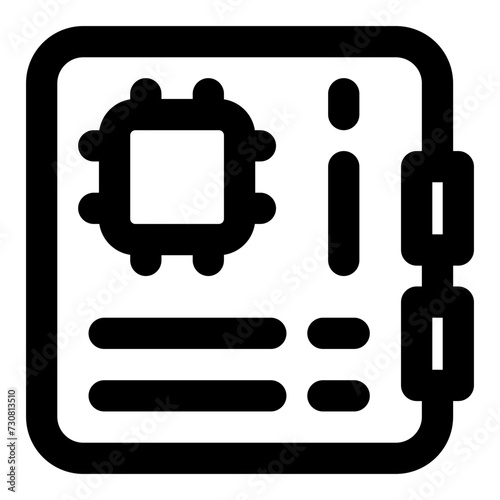 motherboard icon vector illustration asset element