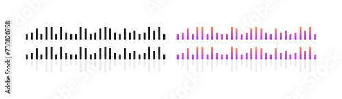 Voice waves icons. Flat style © Svitlana