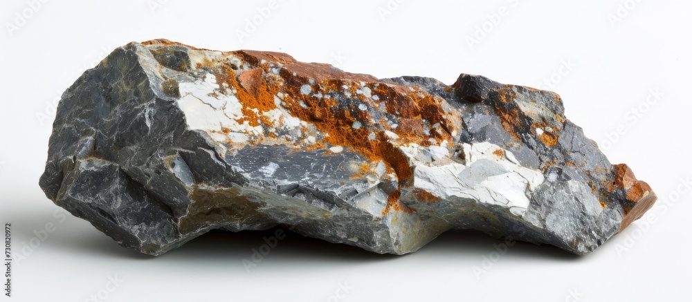 Educational rock sample containing tin mineral