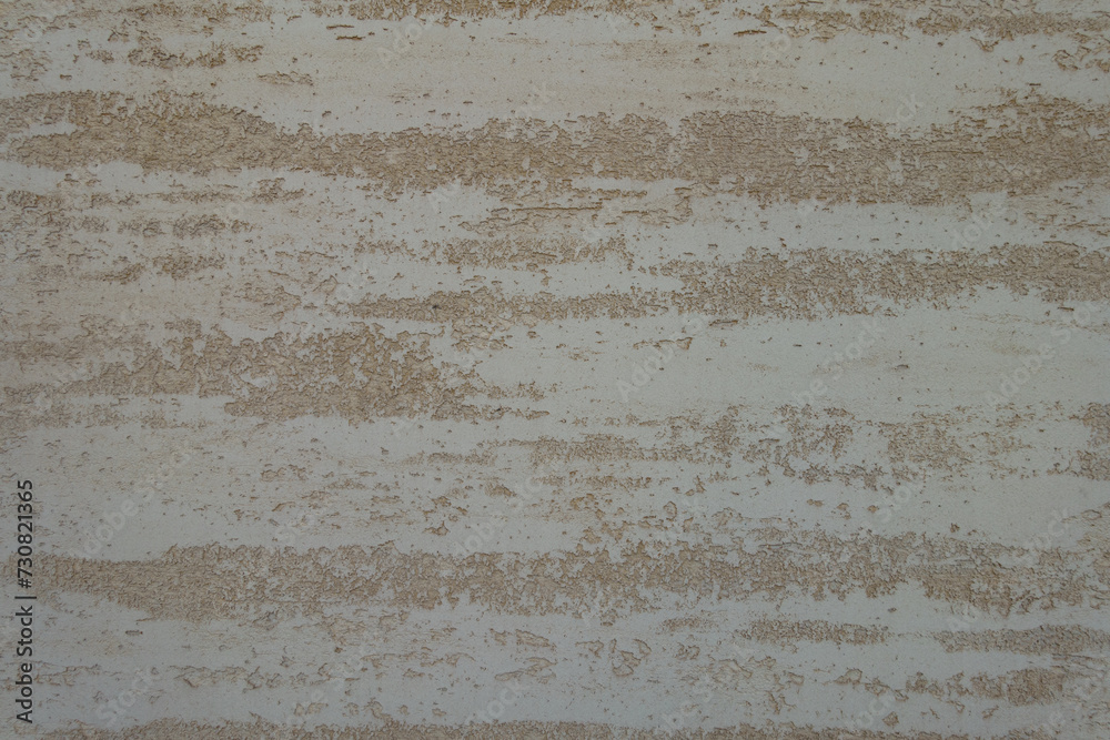 Surface of beige semi-smooth wall with stucco lace finish - obrazy, fototapety, plakaty 