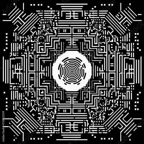 Abstract circuit board or labyrinth background.