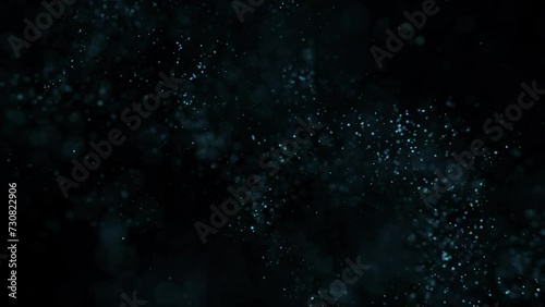 Abstract Blue Particles Background