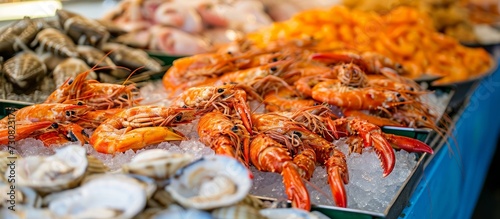 Purchase fresh seafood at the nearby market.
