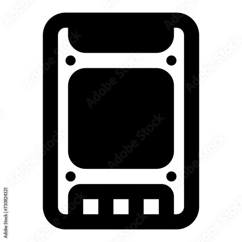 ssd disk icon vector illustration asset element