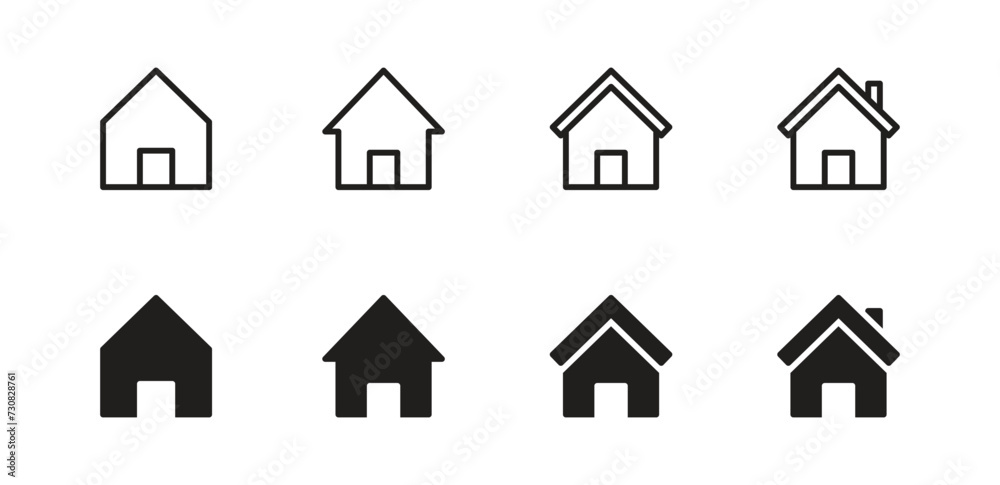 Home icon set. house icon, Web home icon vector illustration Home icon set. house icon, Web home icon vector illustration