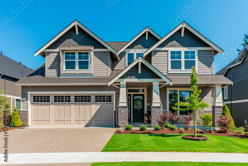 A home with vinyl siding in a suburban subdivision.