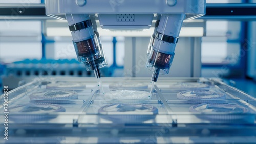 Bild auf Leinwand Bioprinting Technology Concept