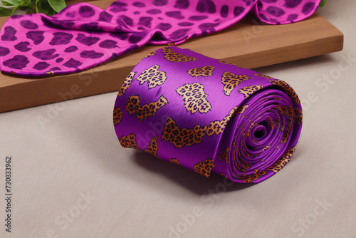 A beautiful piece of cloth. textile pattern. Tie. Generative AI