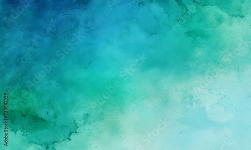 Teal brushed painted abstract background